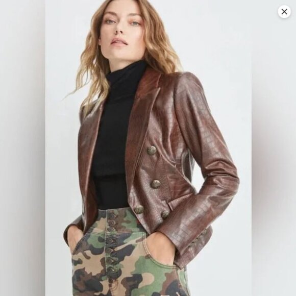 Size 10 Veronica Beard Cooke Dickey Jacket (Chicory) - Picture 3 of 4